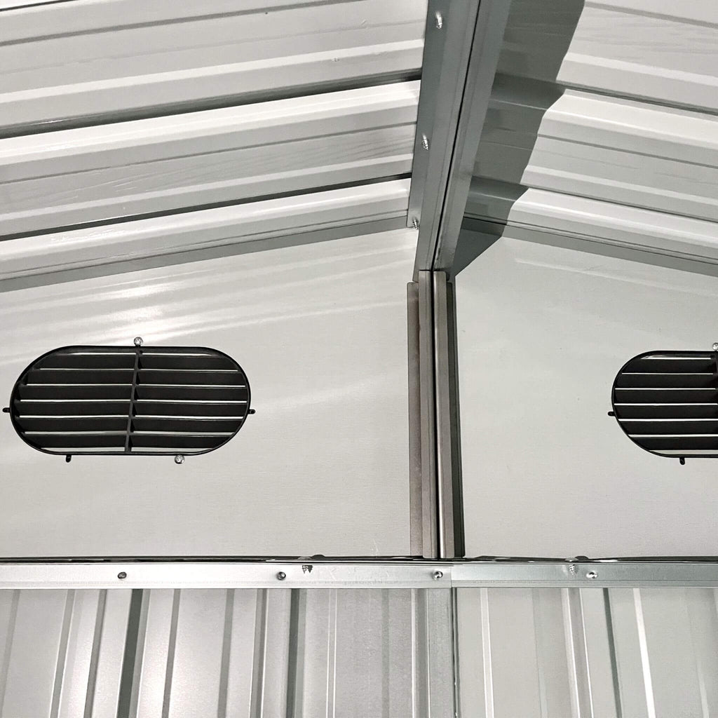 [08X10FT] Alora Large Outdoor Metal Storage Tool Shed With Window And Lockable Doors (SAK32987)