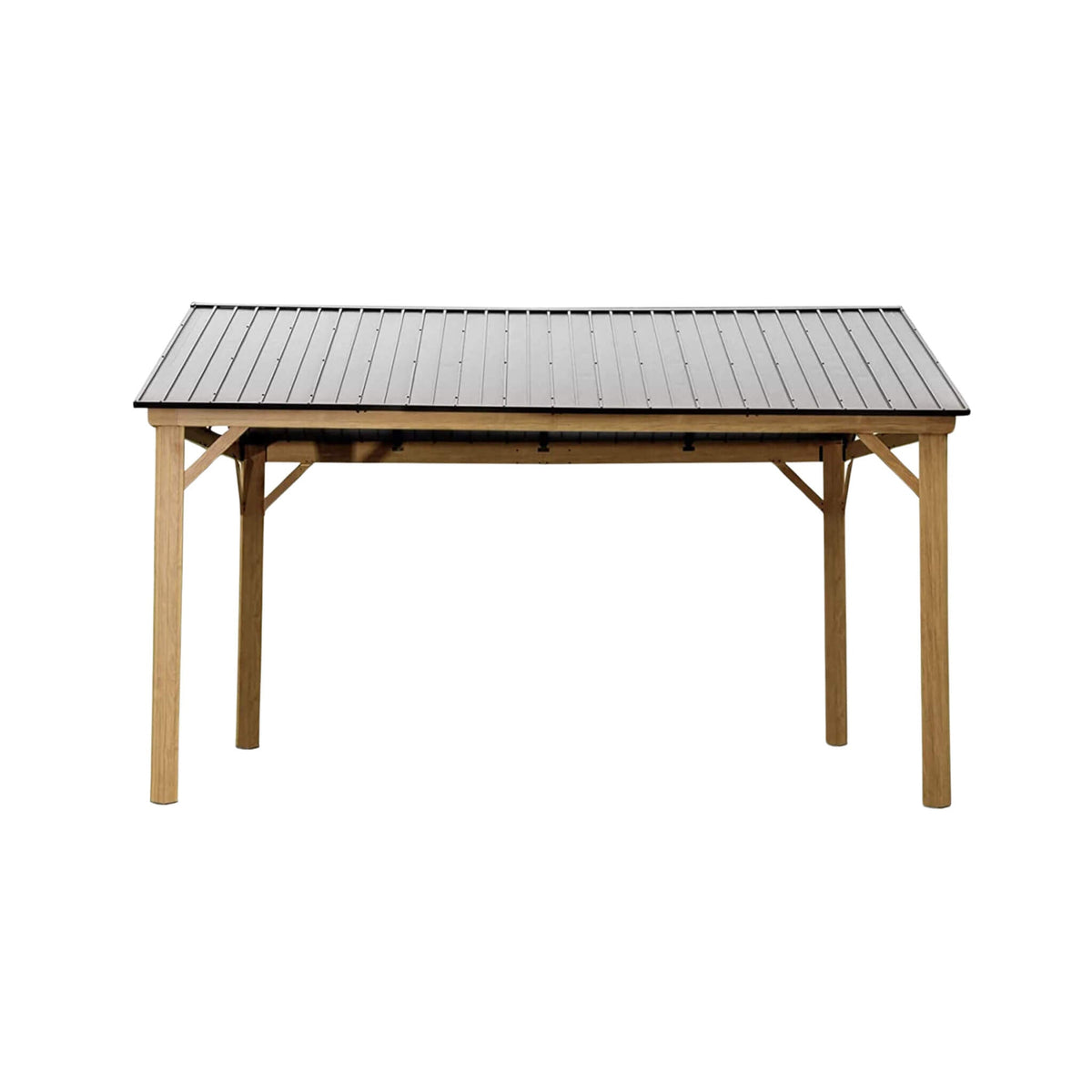 [12X14FT] Alora Hardtop All-Weather Outdoor Gazebo With Galvanized Steel Roof (SAK83261)