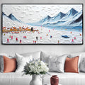 Snow Mountain Abstract Wall Art II