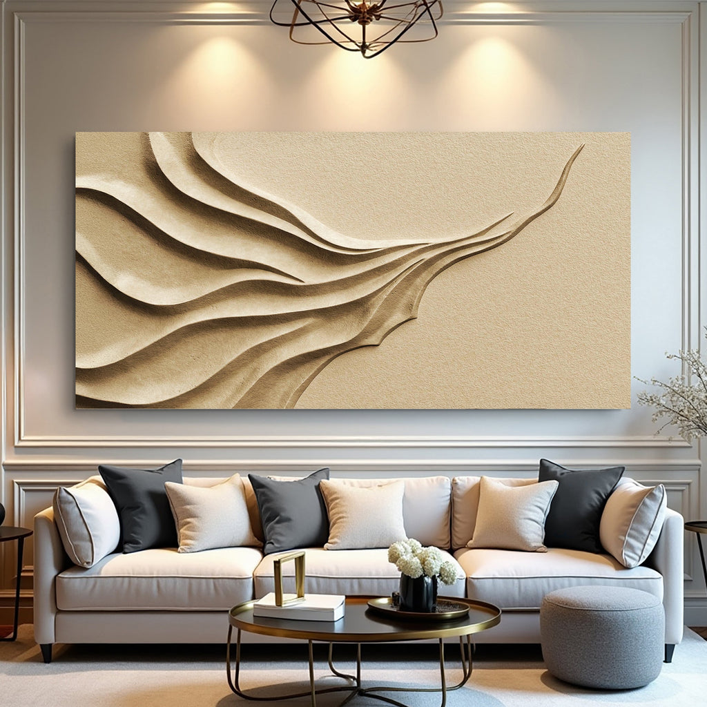Beige Minimalist Wall Art