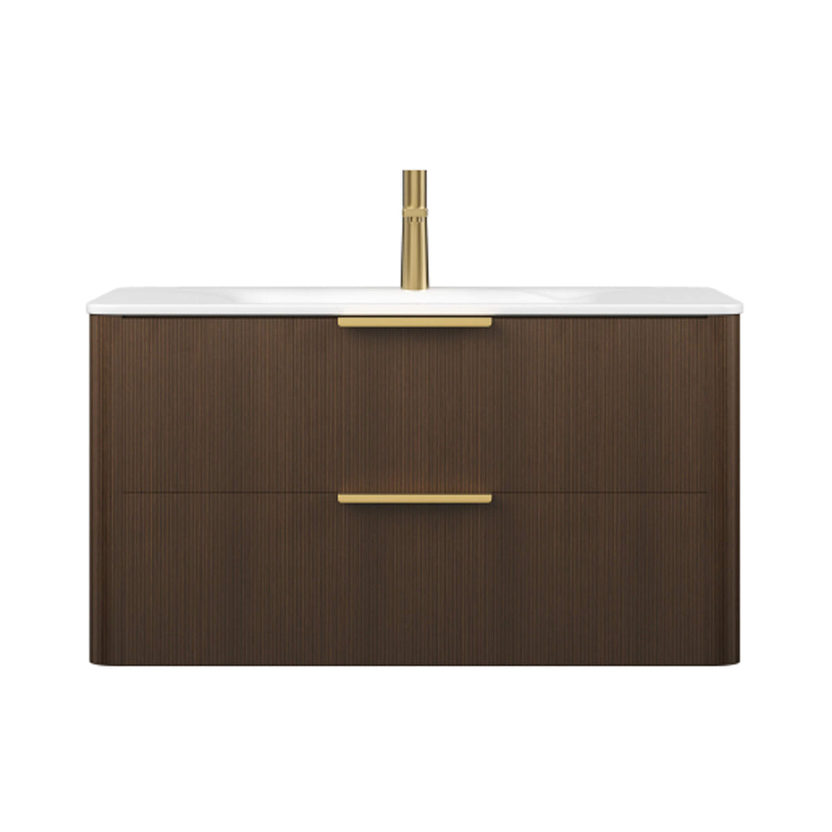 Nuvia Luxury 30/36-Inch Sintered Stone Floating Bathroom Vanity With Sink (SAK70429)