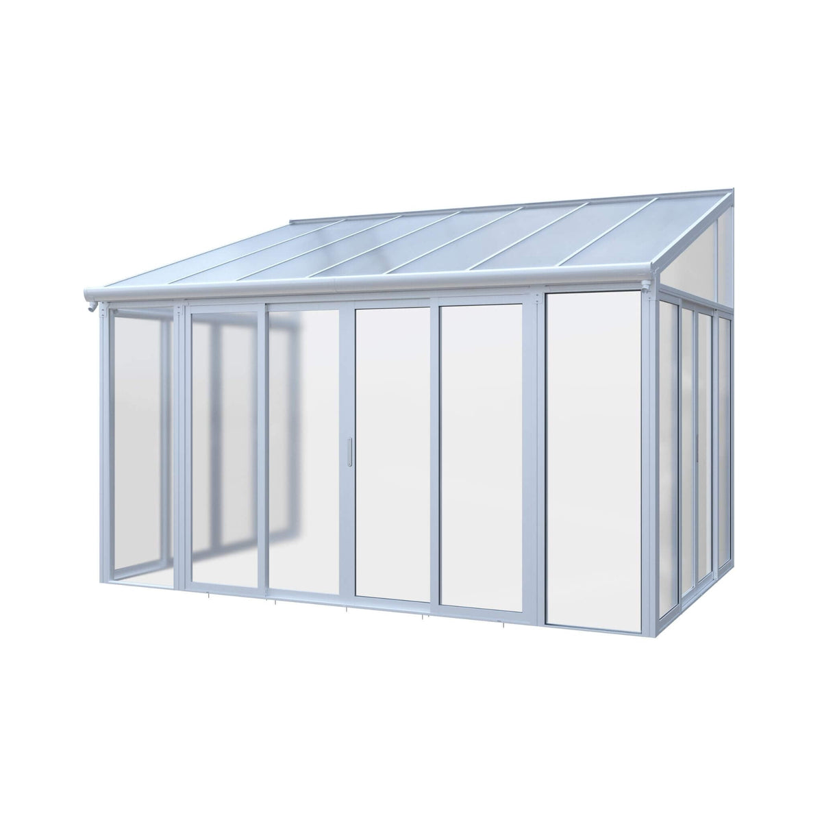 [10X14FT] Alora Lumina Heavy-Duty All-Season Aluminum Alloy Patio Sunroom With 3 Lockable Sliding Doors (SAK62713)